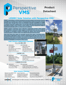 LENSEC Solar Solution with Perspective VMS®