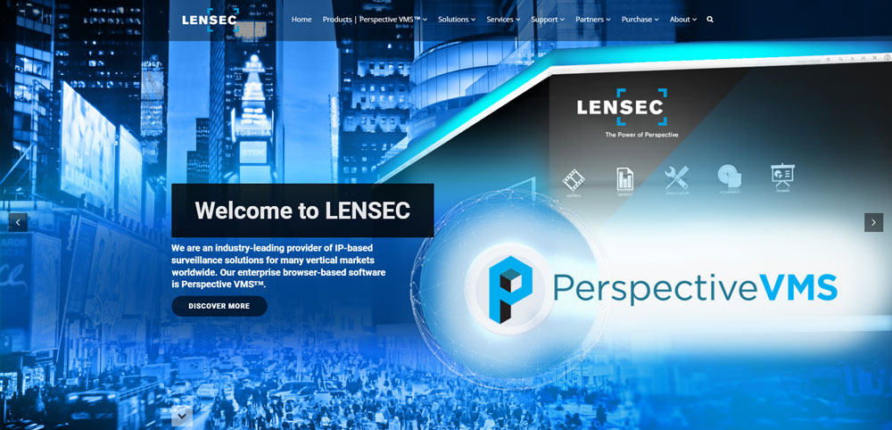 LENSEC Website Header