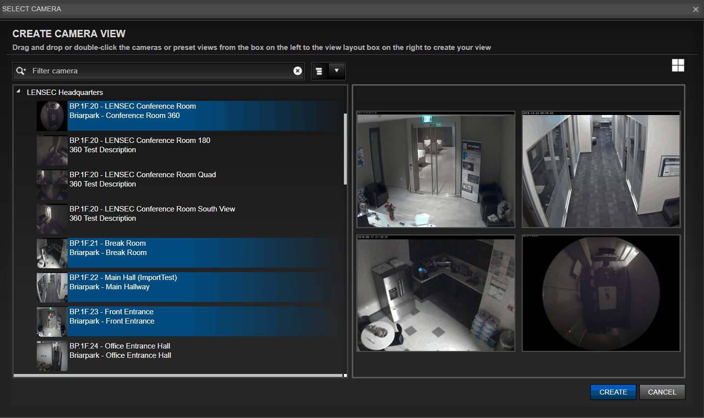 PVMS Create Camera View