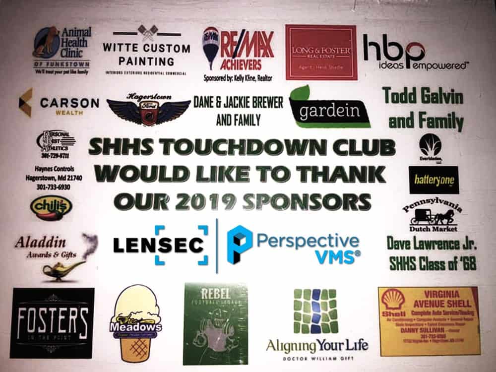 SHHS Touchdown Club Sponsors 2019