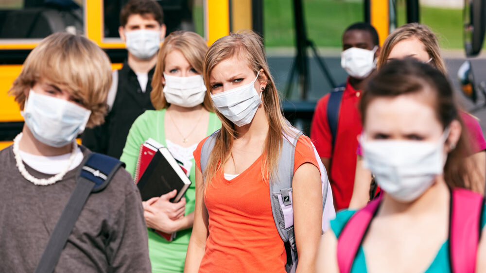 Students Wearing Masks