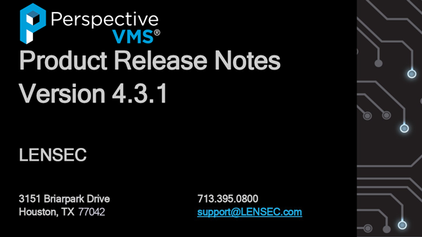 PVMS Product Release Notes v4.3.1